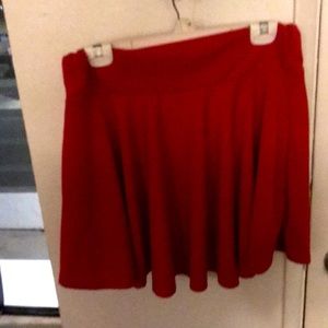 Red skater skirt 2x brand new